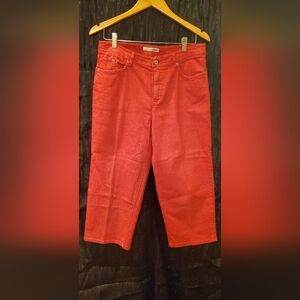 Chico Platium  1.5/ 12 Red Capri Denim